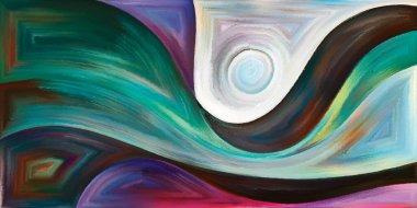 Arka plan modern sanatın konuda eğri şekiller oluşur