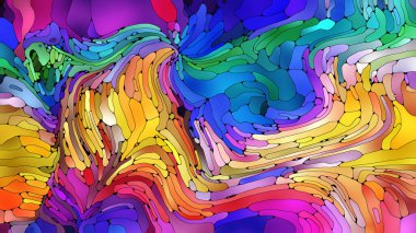 Tasarım projeleri ve baskı için arka plan elemanlarının organik tasarımında desen hareketi.