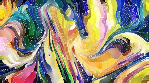 Ekranlar, baskılar ve tasarım projeleri için renklerin hareket organik deseni.