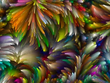 Yaratıcılık, tasarım ve modern sanat projeleri için Girdap Dijital Renk arkaplanı