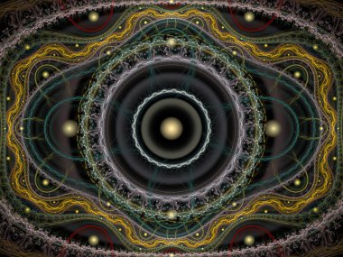 Tekrarlanan Fonksiyon Sistemi serisi. Julian Flame fraktal IFS sınıfına aittir ve yaygın olarak renkli bilimsel ve sanatsal arka planlar için kullanılır.