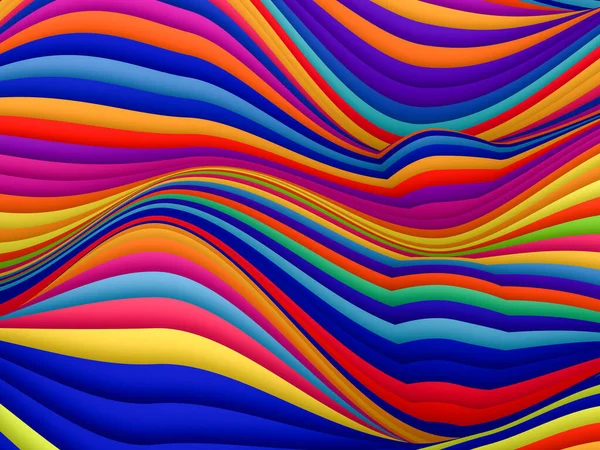 Fondo Abstracto Ondas Rayadas Multicolores Para Uso Impresión Diseño —  Fotos de Stock