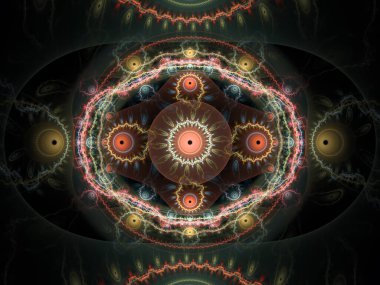 Tekrarlanan Fonksiyon Sistemi serisi. Julian Flame fraktal IFS sınıfına aittir ve yaygın olarak renkli bilimsel ve sanatsal arka planlar için kullanılır.