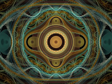 Tekrarlanan Fonksiyon Sistemi serisi. Julian Flame fraktal IFS sınıfına aittir ve yaygın olarak renkli bilimsel ve sanatsal arka planlar için kullanılır.