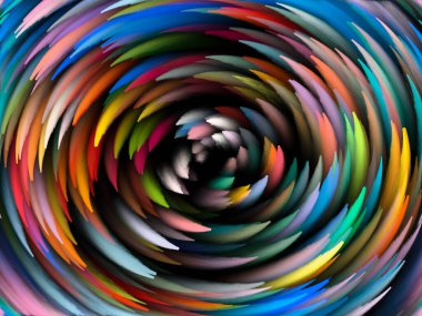 Yaratıcılık, tasarım ve modern sanat projeleri için Girdap Dijital Renk arkaplanı