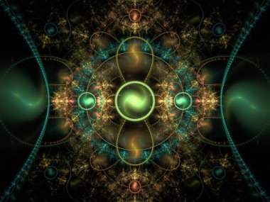 Bu fraktal, Tekrarlama Fonksiyon Sistemi algoritma sınıfına aittir ve matematiksel kaos sisteminin görselleştirilmesini sağlar. Görüntü bilimsel veya teknolojik arkaplan olarak kullanmak için uygundur.