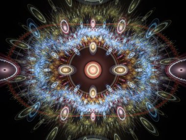 Tekrarlanan Fonksiyon Sistemi serisi. Julian Flame fraktal IFS sınıfına aittir ve yaygın olarak renkli bilimsel ve sanatsal arka planlar için kullanılır.