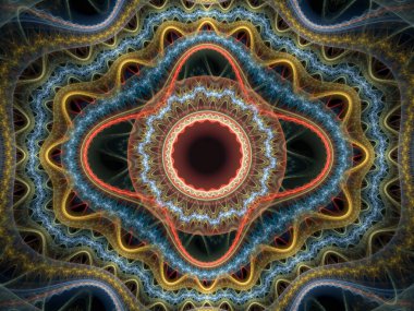 Tekrarlanan Fonksiyon Sistemi serisi. Julian Flame fraktal IFS sınıfına aittir ve yaygın olarak renkli bilimsel ve sanatsal arka planlar için kullanılır.