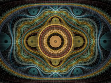 Tekrarlanan Fonksiyon Sistemi serisi. Julian Flame fraktal IFS sınıfına aittir ve yaygın olarak renkli bilimsel ve sanatsal arka planlar için kullanılır.