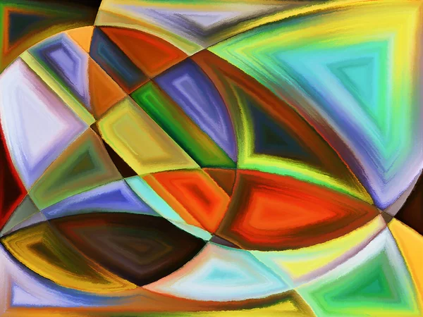 Leven Van Vormen Serie Artistieke Abstractie Bestaande Uit Abstracte Vormen — Stockfoto