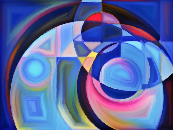 Leven Van Vormen Serie Samenstelling Van Abstracte Vormen Vormen Geschikt — Stockfoto