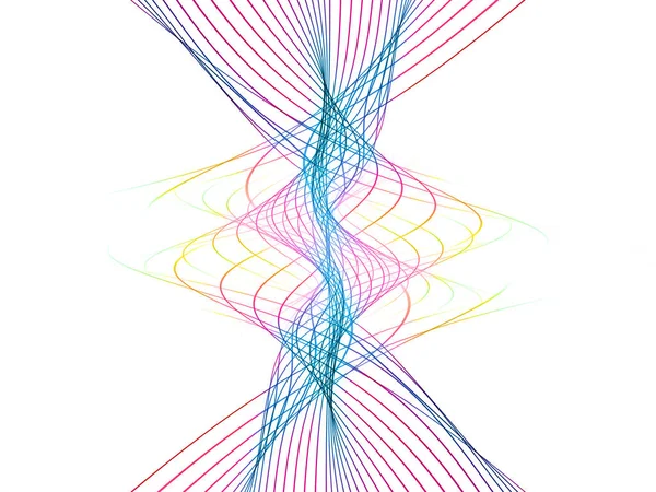 Serie Linee Matematiche Schema Intricato Delle Linee Progetti Scientifici Tecnologici — Foto Stock