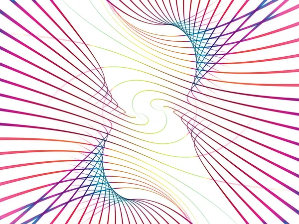 Serie Linee Matematiche Schema Intricato Delle Linee Progetti Scientifici Tecnologici — Foto Stock