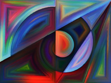 Yaşam formları serisi. Arkaplan, sanat, resim, tasarım ve eğitim projelerinde kullanılmak üzere soyut biçimlerden ve şekilden oluşmuştur.