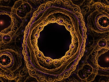 Tasarım projeleri, süslemeler ve arkaplanlar için soyut fraktal oluşturucu