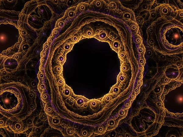 Abstract fractal render for design projects, ornamentation and backdrops