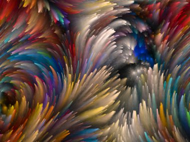 Yaratıcılık, tasarım ve modern sanat projeleri için Girdap Dijital Renk arkaplanı