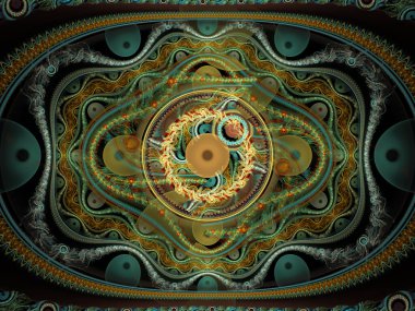 Tekrarlanan Fonksiyon Sistemi serisi. Julian Flame fraktal IFS sınıfına aittir ve yaygın olarak renkli bilimsel ve sanatsal arka planlar için kullanılır.