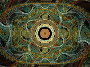 Tekrarlanan Fonksiyon Sistemi serisi. Julian Flame fraktal IFS sınıfına aittir ve yaygın olarak renkli bilimsel ve sanatsal arka planlar için kullanılır.