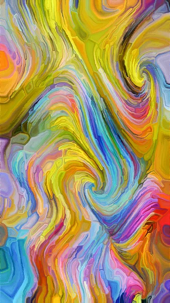 Дизайн Текстуры Цветов Движении Красочных Принтов Шелковых Экранов — стоковое фото