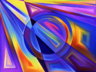 Uçak bölümü serisi. Sanat, resim, tasarım ve eğitim konularındaki soyut biçimler ve şekillerin kompozisyonu