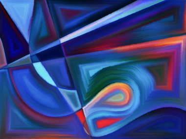 Yaşam formları serisi. Sanat, resim, tasarım ve eğitim projeleri ile soyut biçimlerden ve kullanım için şekilden oluşan sanatsal arkaplan