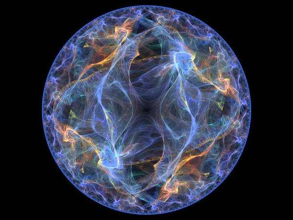 Grafik tasarım ve sanatta kullanılmak üzere karmaşık fraktal desenlerin yüksek çözünürlüklü çizimi