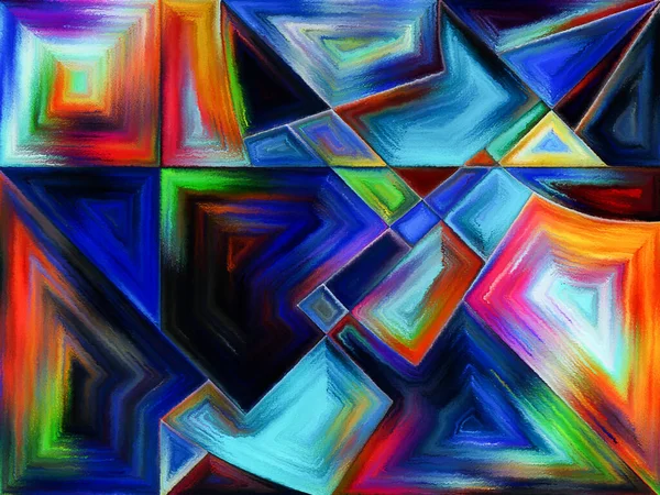 Leven Van Vormen Serie Achtergrondontwerp Van Abstracte Vormen Vormen Het — Stockfoto