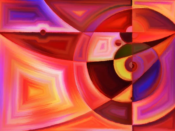 Uçak bölümü serisi. Sanat, resim, tasarım ve eğitim konularındaki soyut biçimler ve şekillerin kompozisyonu