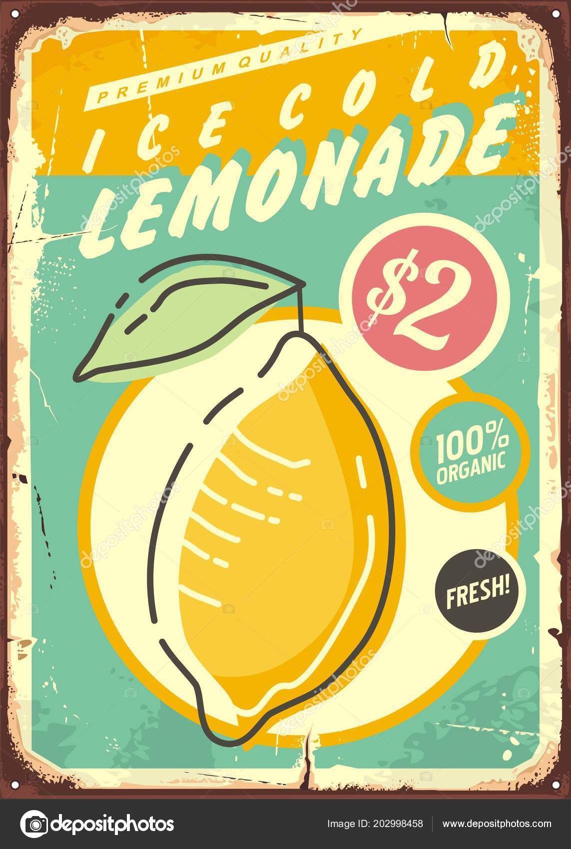Lemonade Promotional Retro Poster Design Fresh Juicy Lemon Fruit Vintage Vector Image By C Lukeruk Vector Stock Lemonade Promotional Retro Poster Design Fresh Juicy Lemon Fruit Vintage Vector Image By C Lukeruk Vector Stock