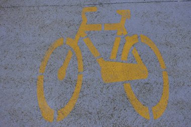 Sarı Bisiklet tasarım döngüsü yolu