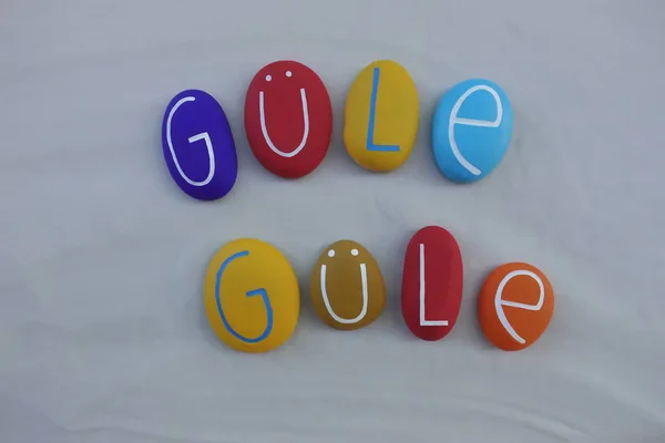 Gule Gule Türkisches Wort Für Abschied Von Dem Der Mit — Stockfoto