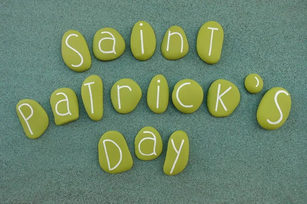 Perayaan Hari Santo Patrick Festival Tradisional Irlandia Dengan Batu Berwarna — Stok Foto