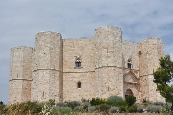 Castel Del Monte Μια Ακρόπολη Και Κάστρο Του 13Ου Αιώνα — Φωτογραφία Αρχείου