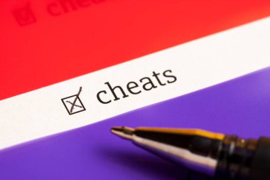 Word ile işaretlenmiş onay kutusunu hileler. soru formu kavramı.