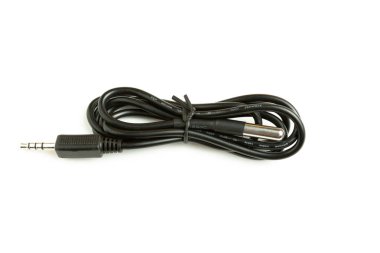 beyaz üzerinde yalıtılmış USB dijital sıcaklık sensörü.