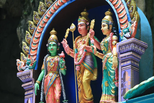 Traditional statues of Hindu God in Batu Cave, Kuala Lumpur, Mal