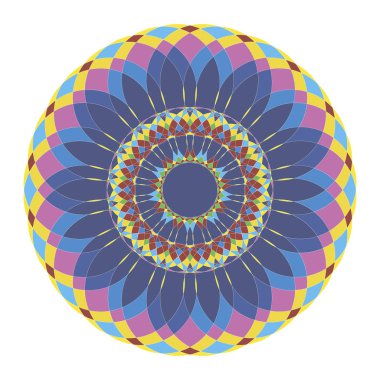 Oval geometrik süsleme.