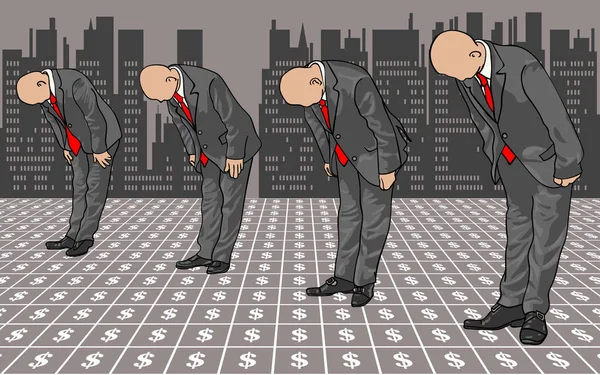 Motivasyon Wall Street. Wall Street mali bir faaliyete vektör çizim.