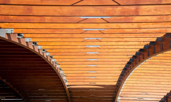 Wooden abstract details of a wooden structure of the roof of Pergola