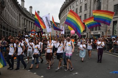 İnsanlar Pride Parade 2019 Londra City, Ingiltere de parading