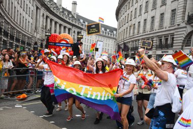 İnsanlar Pride Parade 2019 Londra City, Ingiltere de parading