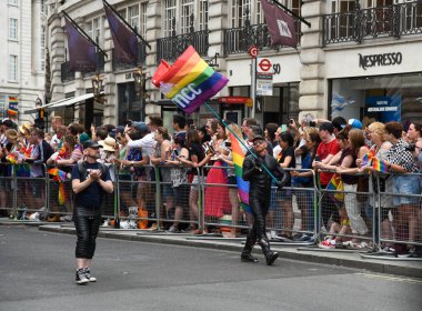 İnsanlar Pride Parade 2019 Londra City, Ingiltere de parading