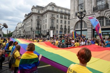 İnsanlar Pride Parade 2019 Londra City, Ingiltere de parading