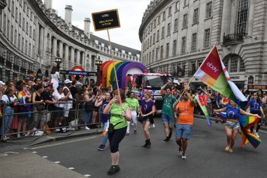 İnsanlar Pride Parade 2019 Londra City, Ingiltere de parading