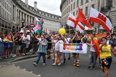 İnsanlar Pride Parade 2019 Londra City, Ingiltere de parading