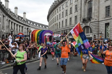 İnsanlar Pride Parade 2019 Londra City, Ingiltere de parading