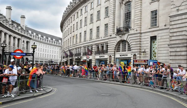 People parading at the Pride Parade 2019 at London city, UK — Stock Photo, Image