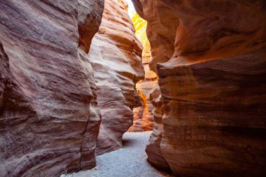 Red Canyon Eilat dağlarda. Red Canyon İsrail'in en güzel yürüyüş parkurları biridir