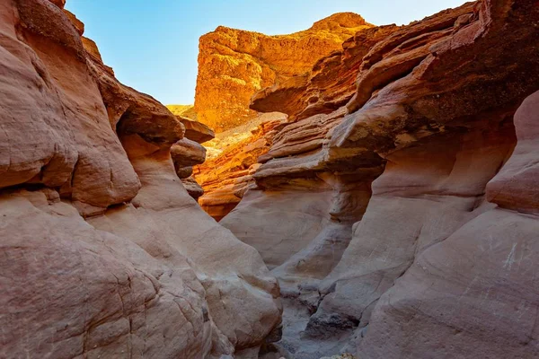 Cañón Rojo Las Montañas Eilat Cañón Rojo Una Las Rutas —  Fotos de Stock